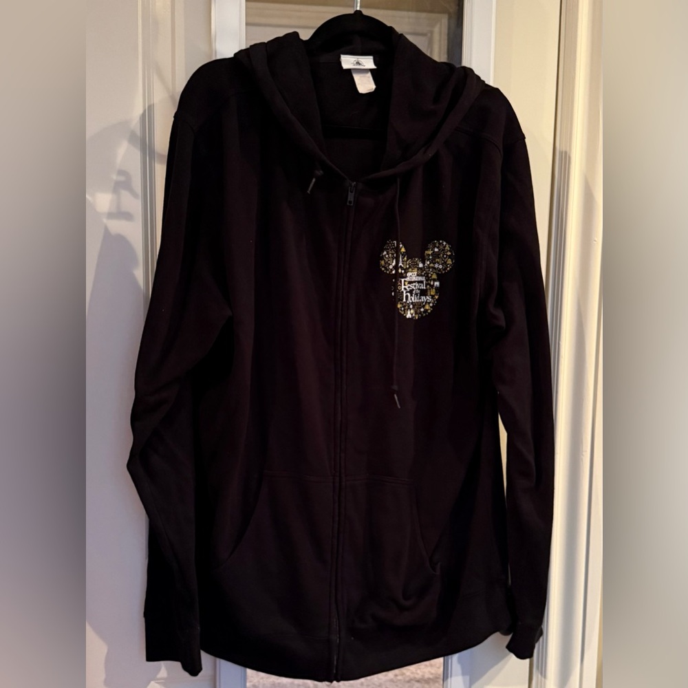 ✨ Disney Parks Epcot Festival of the Holidays 2023 Passholder Zip Hoodie XL ✨